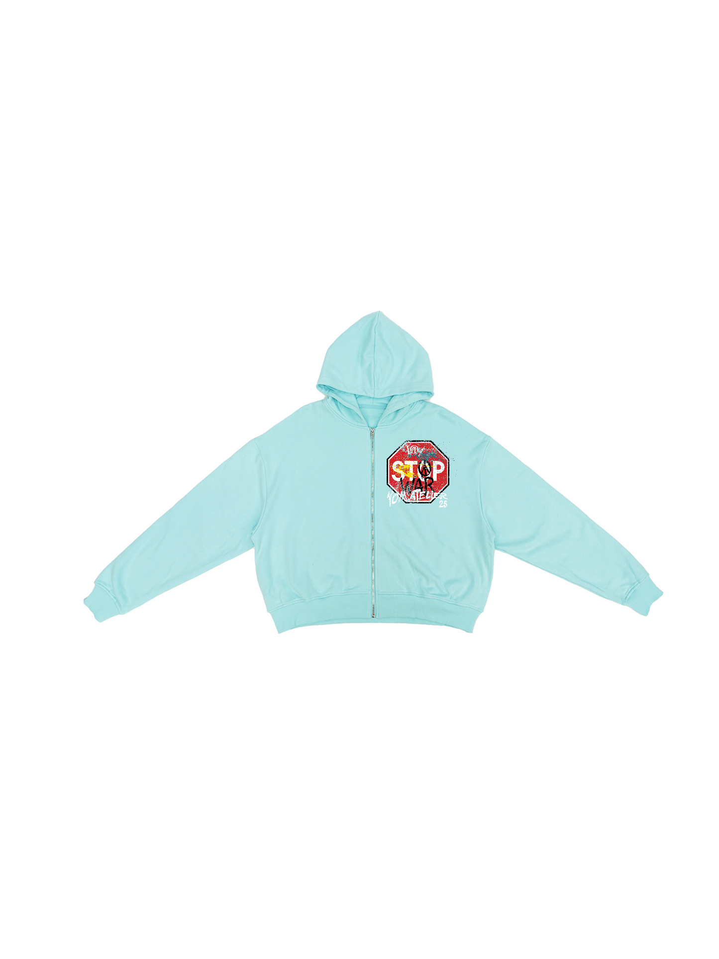 Light blue zip-up